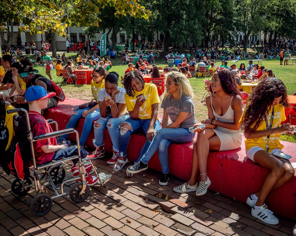 Diverse group of incoming freshman on opening day