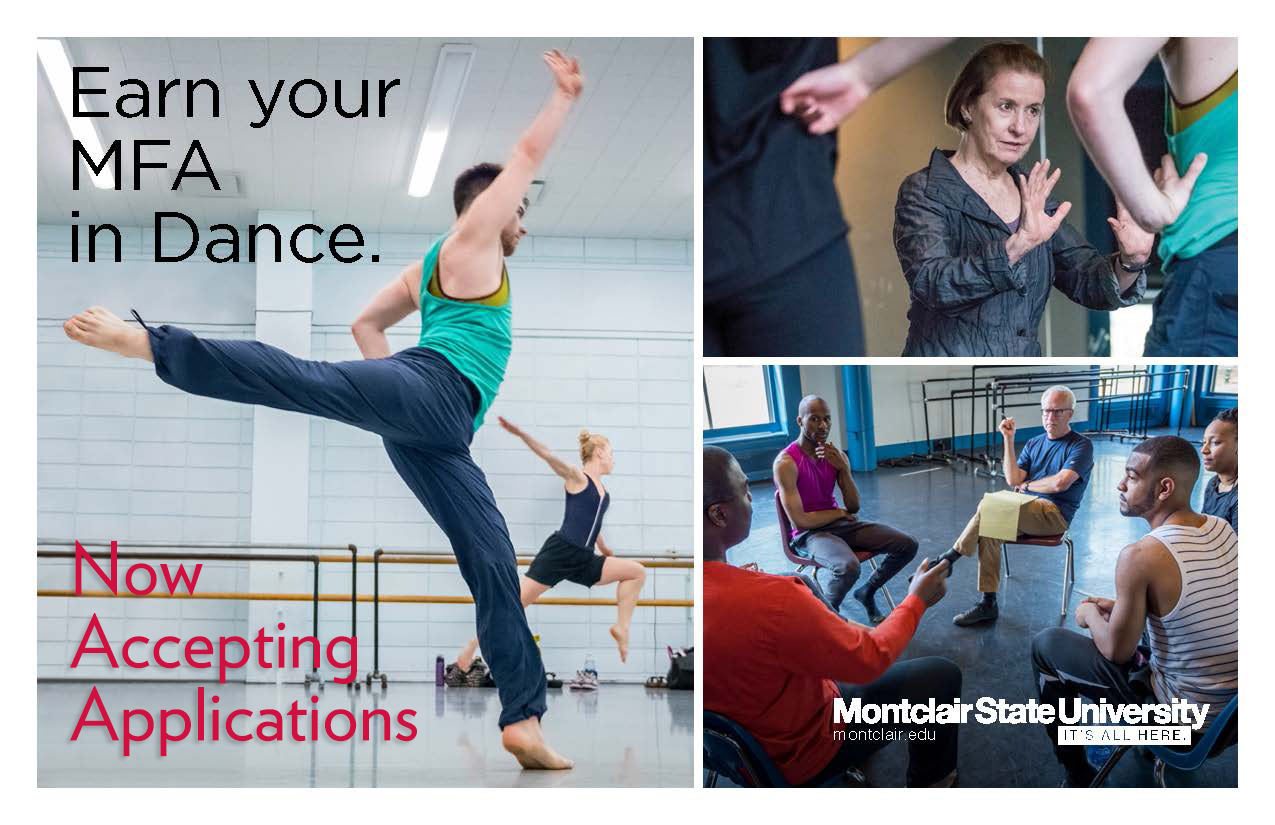 Mfa In Dance Program Now Accepting Applications Department Of Theatre And Dance Montclair